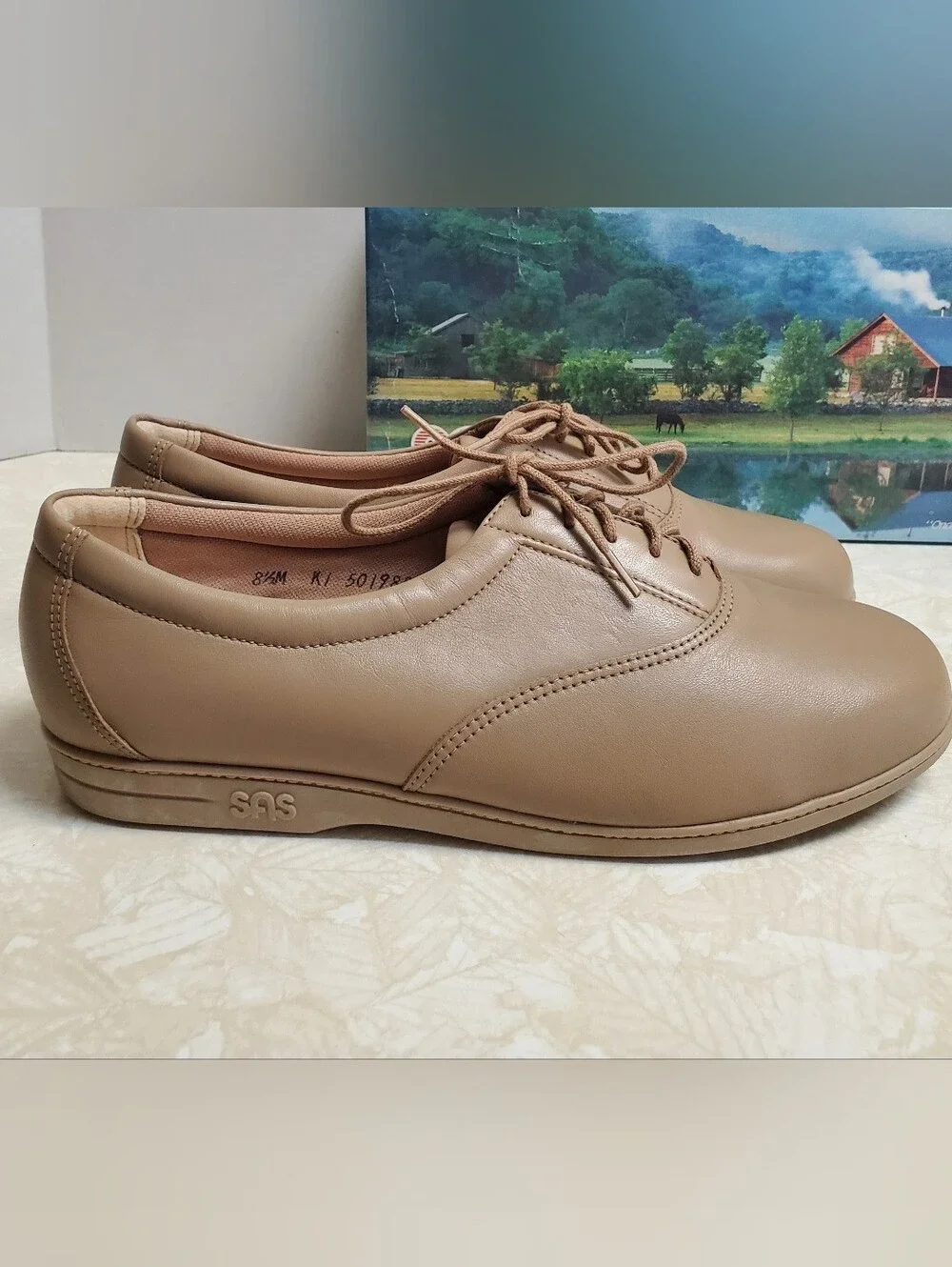 SAS Women’s Mocha Leather Walking Shoe